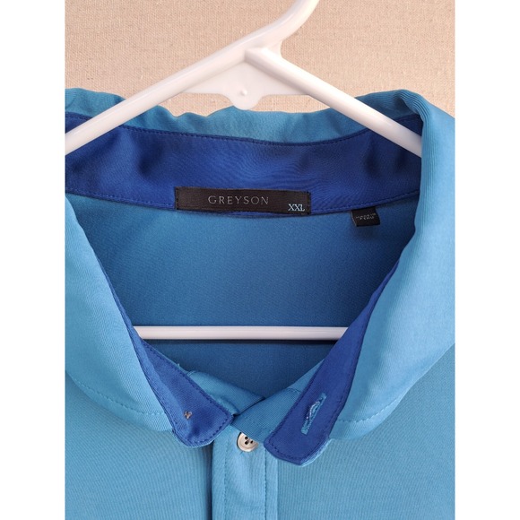 Greyson Shirt Men's Size XXL Blue Performance Golf Polo Casual Short Sleeve - Picture 2 of 6